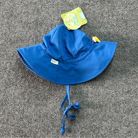 Green Sprouts Brim Sun Protection Hat 0-6 Months UPF 50+ NEW UV Baby Infant Blue - Picture 1 of 9